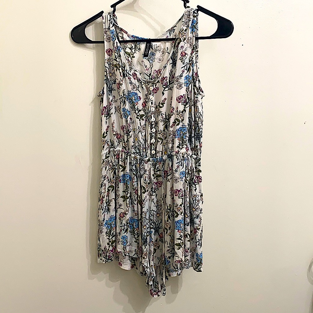 A petite floral romper